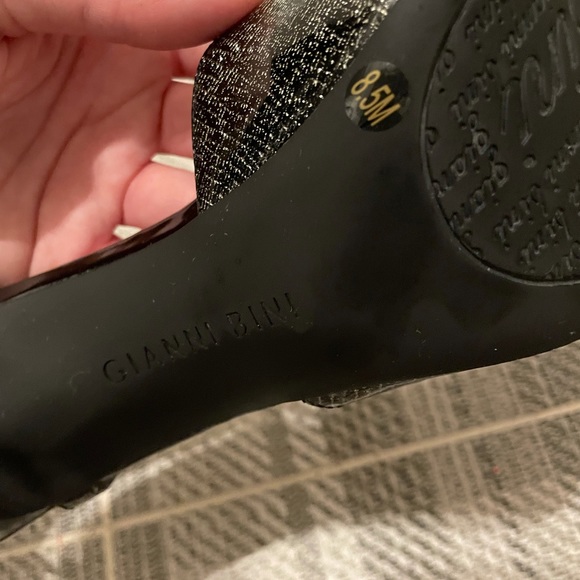 Gianni Bini Open-Toe Sandal Heels with Silver Accents - Picture 4 of 4